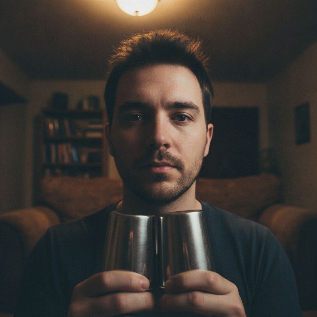 Automation Coin in Cup by Martin Schwartz