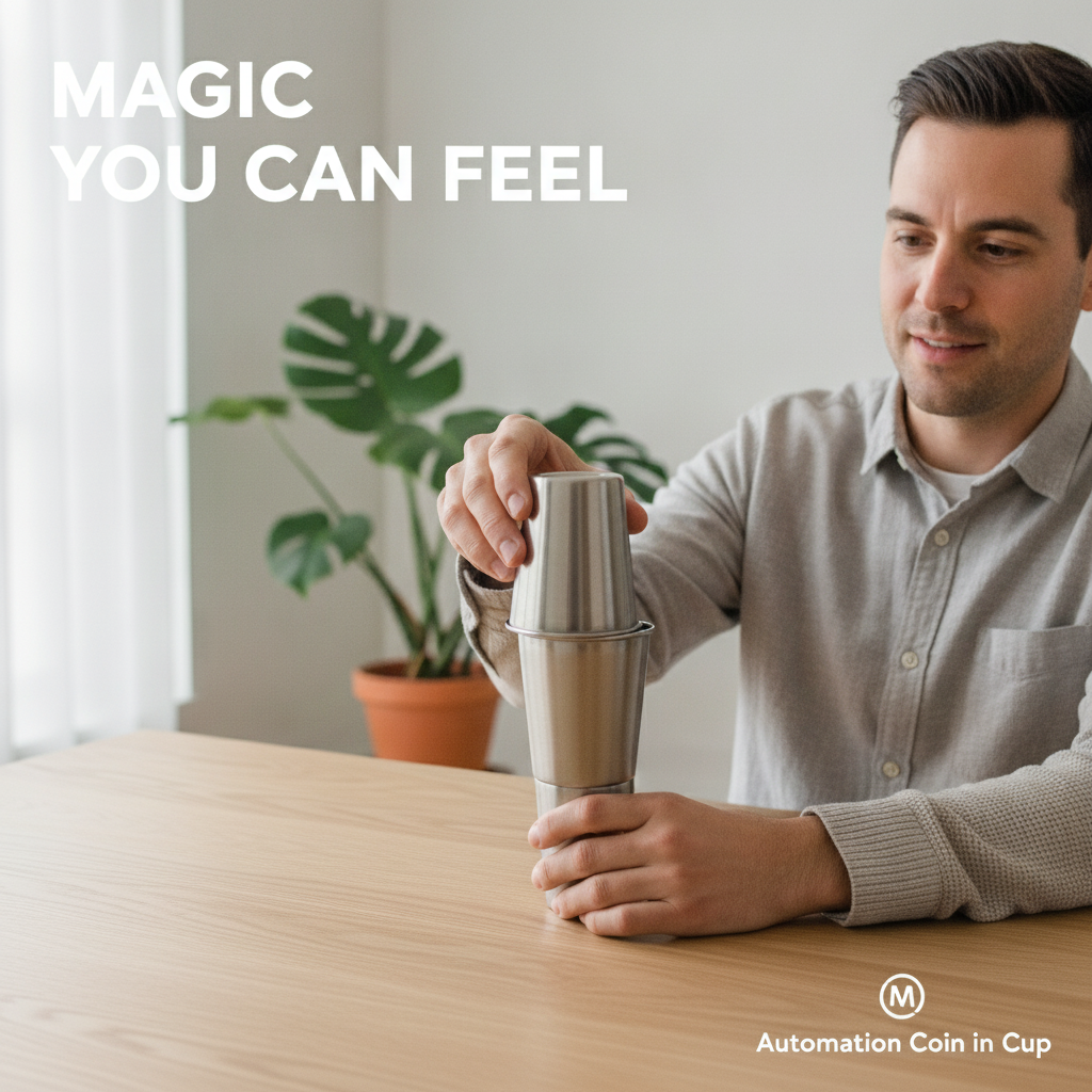 Automation Coin in Cup by Martin Schwartz