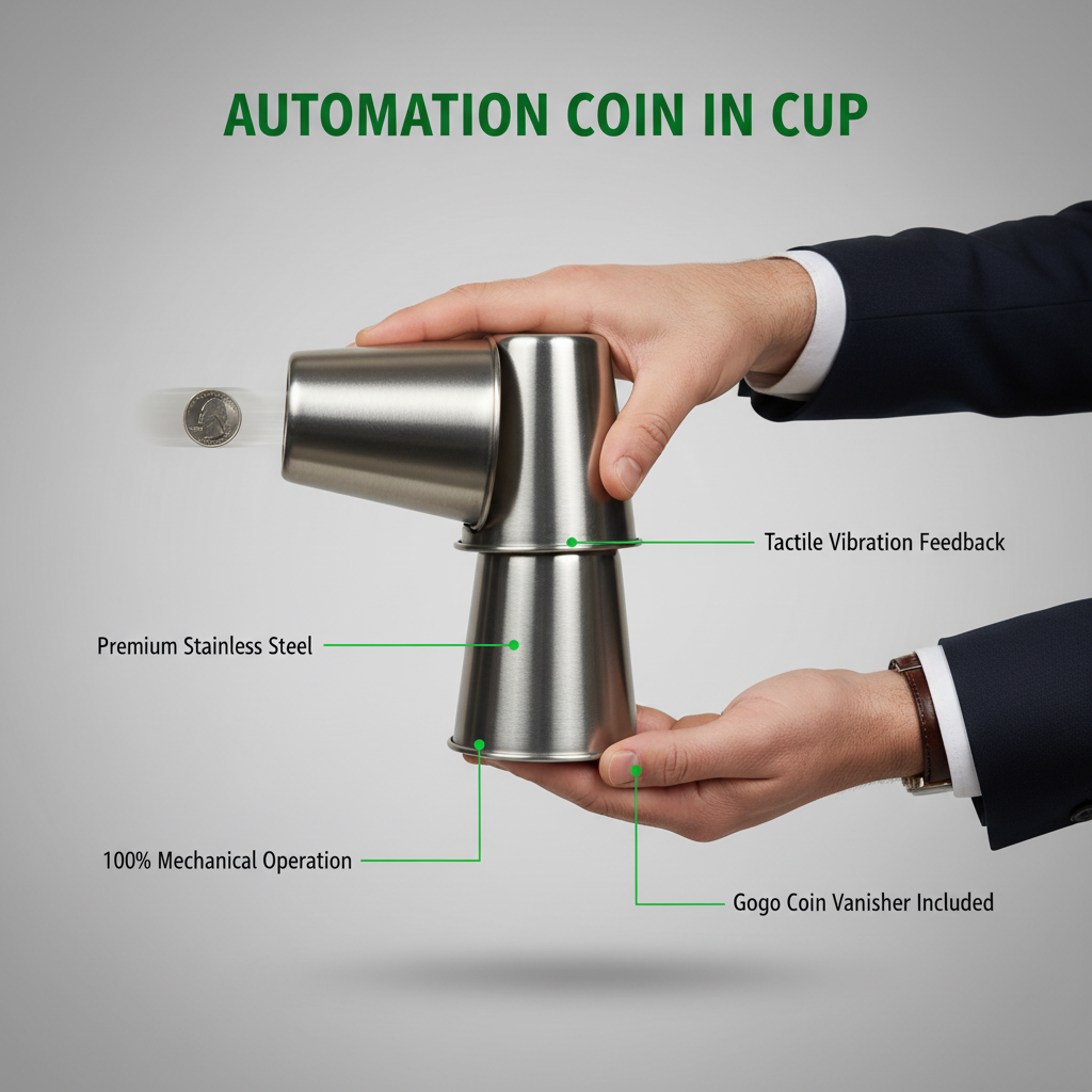 Automation Coin in Cup by Martin Schwartz