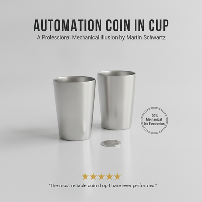 Automation Coin in Cup by Martin Schwartz